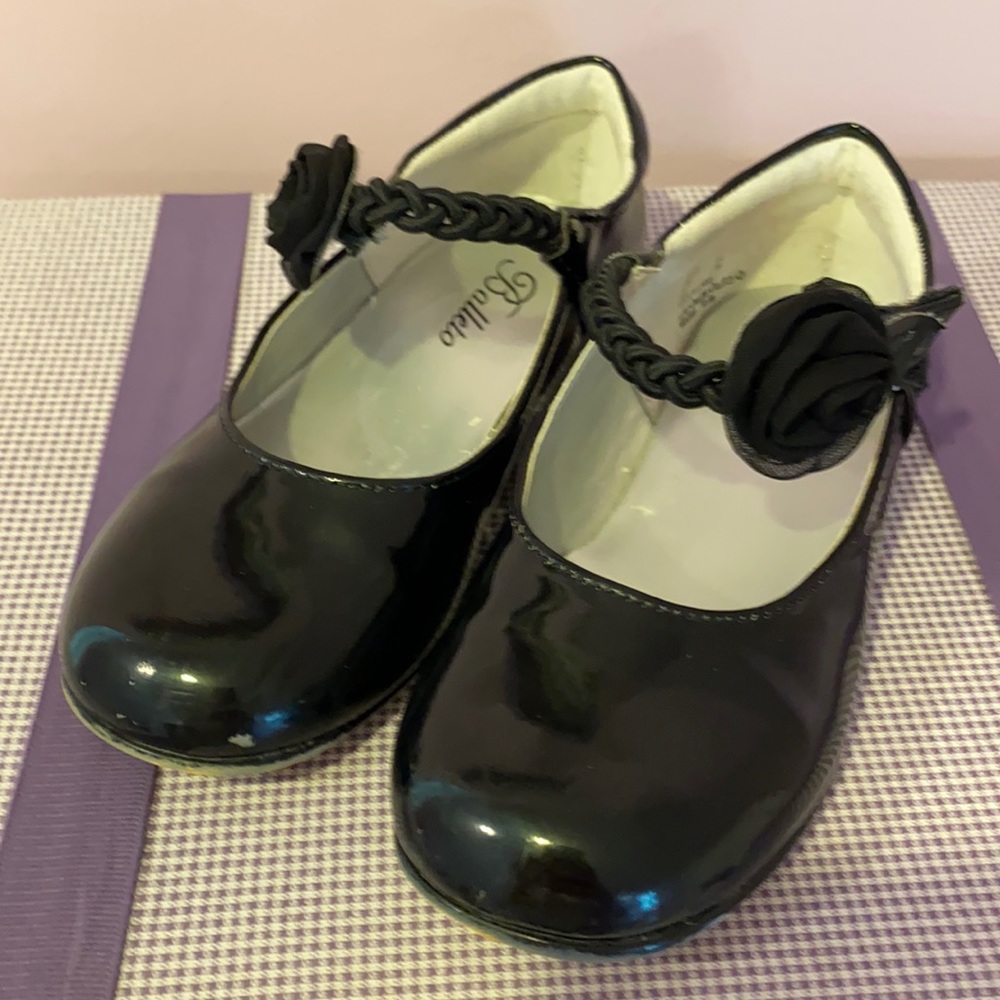 Balleto Girls Patent Leather Shoes, Toddler size 9